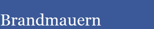 Brandmauern