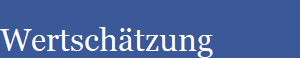 Wertschtzung